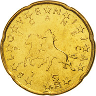 Slovénie, 20 Euro Cent, 2007, SPL+, Laiton, KM:72 - Eslovenia