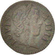 Monnaie, France, Louis XIV, Denier Tournois De Navarre, Denier Tournois, 1648 - 1643-1715 Lodewijk XIV De Zonnekoning