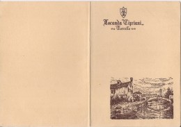 Menu -    1963 - Rotary Clubs Vincennes  Vérona -  Locanda Cipriani - Torcello - Menus