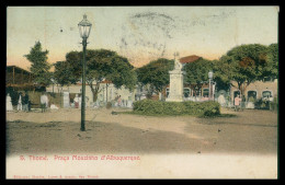 SÃO TOMÉ E PRÍNCIPE - Praça Mouzinho De Albuquerque (Mendes Lopes & Araujo) Carte Postale - Sao Tome And Principe