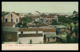 SÃO TOMÉ E PRÍNCIPE - Vista Parcial Dacidade (Mendes Lopes & Araujo) Carte Postale - Sao Tome En Principe