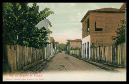 SÃO TOMÉ E PRÍNCIPE- Rua Do Rosario  (Mendes Lopes & Araujo) Carte Postale - Sao Tome Et Principe