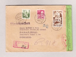D - Allierte Besetzung  -  REUTLINGEN 20.5.1948 Zensur Brief Nach Damas Mit Württemberg Marken - French Zone