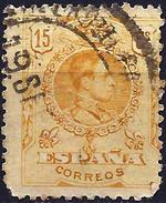 Spain 1917 - Alphonse XIII " Medallon " ( Mi 247a - Edifil N° 271 NA ) Number On The Back In Red Instead Of Orange - Variedades & Curiosidades