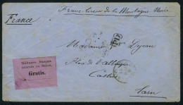 Lettre N° 1, Vignette Gratis Sur L D'un Militaire 9/fev/71 Pour Castres, Arrivée Au Verso 12/fev/71,... - Autres & Non Classés