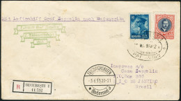 Lettre Zeppelin. 2è SAF 1933. LR De Bucarest (29 Mai 1933) Pour Rio De Janeiro. CàD Friedrischshafen... - Andere & Zonder Classificatie