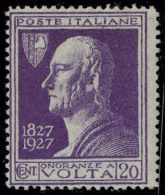 Neuf Sans Charnière N° 196a, 20c Volta En Violet (Cyrenaique Sans Surcharge) T.B. Rare. Sassone 210A... - Other & Unclassified