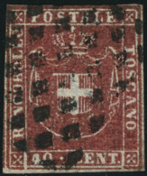 Oblitéré N°21. 40c Rouge. T.B. Signé  J.F. Brun (Sassone) - Other & Unclassified