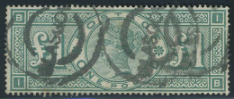 Oblitéré N° 105, 1£ Vert Obl Glasgow T.B. Signé Brun - Autres & Non Classés