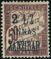 Neuf Avec Charnière N° 5a. Erreur 2 1/2 Sur 50c, Lilas, T.B. Signé Brun. Rare. - Sonstige & Ohne Zuordnung