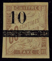 Neuf Avec Charnière N° 2, 10 Sur 60c Brun Sur Chamois, T.B. - Other & Unclassified