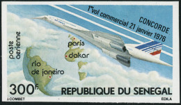 Neuf Sans Charnière N° 151. 300f Concorde, 1ex Non Dentelé + Le Même En épreuve De... - Autres & Non Classés