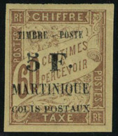 Neuf Sans Charnière N° 60, 5f Sur 60c Taxe Brun, Superbe, Rare **, Signé, 700 + 100% - Autres & Non Classés