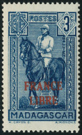 Neuf Sans Charnière N° 243. 3c Bleu France Libre, T.B. Maury - Andere & Zonder Classificatie