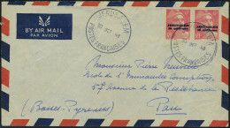 Lettre N° 3, 20m Sur 6f Gandon, 2ex Sur L Obl Consulaire Jérusalem Postes Françaises 30 Oct 48,... - Autres & Non Classés