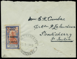 Lettre N° 131, 2fa 9ca France Libre, Obl. 15.9.45 Sur L Locale, T.B. Rare, Signé Brun, Maury - Other & Unclassified