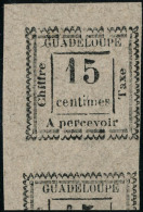 Neuf Sans Gomme Essai Au Type De 1884. 15c Noir S/gris-lilas. Impression Recto-verso Dont 1 Renversée.... - Autres & Non Classés