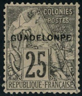 Oblitéré N° 21ac, 25c Guadelonpe, T.B. - Other & Unclassified