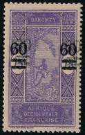 Neuf Sans Charnière N° 66a, 60 Sur 75c Violet Sur Rose, Double Surcharge, T.B. Signé JF Brun - Andere & Zonder Classificatie