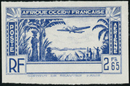 Neuf Sans Gomme Type PA De 1940, 2f65 Bleu, Non émis, Sans La Légende Côte D'Ivoire, Non... - Autres & Non Classés