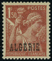 Neuf Avec Charnière N° 233a, 1.50 Iris, Sans Surcharge 2f, T.B. Rare, Signé Brun - Autres & Non Classés