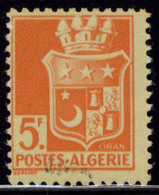 Neuf Avec Charnière N° 197d, 5f Rouge Orange, Imprimé Recto Et Verso, T.B. Signé Brun - Autres & Non Classés
