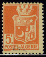 Neuf Avec Charnière N° 197d, 5f Rouge Orange, Imprimé Recto Et Verso, T.B. Signé Brun - Andere & Zonder Classificatie