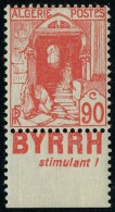 Neuf Sans Charnière N° 137Aa, 90c Rouge, Bande Pub Byrrh, Superbe - Sonstige & Ohne Zuordnung