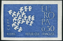 Neuf Sans Charnière France N° 1309/10. EUROPA 1961. La Paire Non Dentelée + La Même En 2... - Sonstige & Ohne Zuordnung