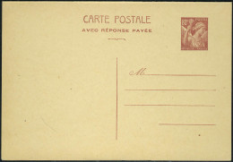 Lettre N° 431 CPRP1, 80c + 80c Iris, Carte Postale Avec Réponse Payée T.B. - Autres & Non Classés