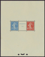 Neuf Sans Charnière N° 2, Le Bloc Strasbourg 1927, Légère Adhérence En Marge, T.B. - Autres & Non Classés