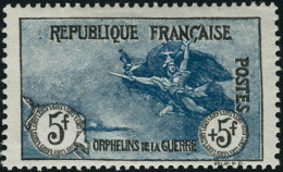 Neuf Avec Charnière N°155. 5f + 5f Orphelins. Bien Centré. T.B. - Autres & Non Classés