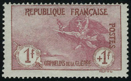 Neuf Sans Charnière N° 154, 1f + 1f Orphelins, T.B. - Autres & Non Classés