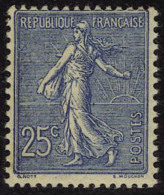 Neuf Sans Charnière N° 132, 132a, 25c Bleu + Bleu Foncé, Les 2 Ex Bon Centrage, T.B. - Autres & Non Classés