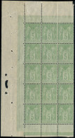 Neuf Sans Charnière N° 102. 5c Vert Jaune, Type III, Bloc Vertical De 15ex Avec Les 3 Bdf, Bien... - Sonstige & Ohne Zuordnung