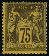 Neuf Sans Charnière N° 99, 75c Violet Sur Orange T.B. - Autres & Non Classés