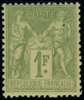 Neuf Sans Charnière N° 82, 1f Olive T.B. - Andere & Zonder Classificatie