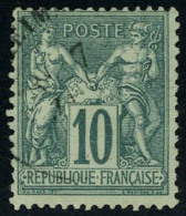 Oblitéré N° 76, 10c Vert Type II T.B. - Autres & Non Classés