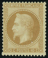 Neuf Sans Charnière N° 28Ac, 10c Bistre Brun Très Frais, Superbe - Andere & Zonder Classificatie