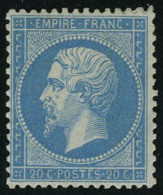 Neuf Avec Charnière N° 22, 20c Bleu Bon Centrage Cl T.B. Signé Roumet - Sonstige & Ohne Zuordnung