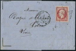 Lettre N° 17B, 80c Rose Obl Sur L De Paris 27 Juin 62 Pour Cosne, Arrivée Au Verso T.B. - Autres & Non Classés