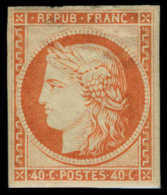 Neuf Avec Charnière N° 5g, 40c Orange Réimpression, T.B. - Other & Unclassified