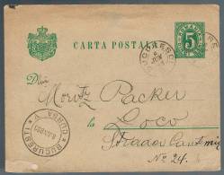 Romania, 1893, Carta Postala - Covers & Documents