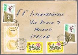 Romania, 1968, For Milano - Storia Postale