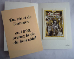 LIDWINE EX LIBRIS étiquette De Vin CAHORS Sérigraphie 1996 - N° Et Signé XL - Ilustradores J - L