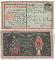 B2-16 RICEVUTA BUSTA LETTERA PUBBLICITARIA BLP MOLTO RARA 23-5-1922 - Stamps For Advertising Covers (BLP)