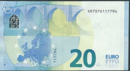 € 20  ITALIA SB S008 G5  DRAGHI  UNC - 20 Euro