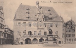 Heilbronn A. N. Rathaus Mit Robert Mayer Denkmal - Heilbronn