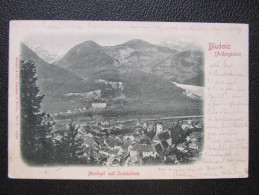 AK BLUDENZ Prägekarte Reliefkarte 1900 // D*21438 - Bludenz