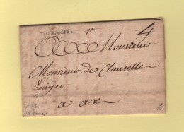 De Pamiers - Courrier De 1775 - 8 Ariege - 1701-1800: Vorläufer XVIII